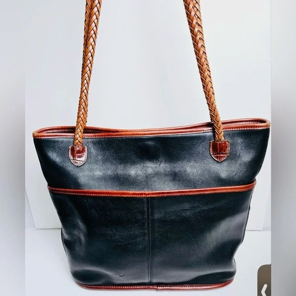 Brighton Black and Brown Tote Bag - Picture 3 of 16